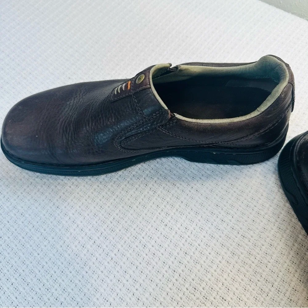 Merrell Shoes Slip On Loafers Mens US 11.5 Brown Leather Comfort Casual Shoes - Picture 10 of 10